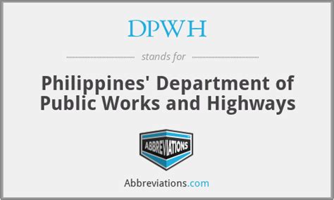 dpwh meaning in text